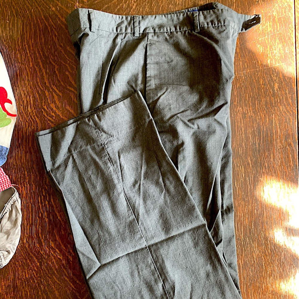 Super 100's Fine Quality Wool Pants Slacks Trousers in Gray, Size 46 (US10)